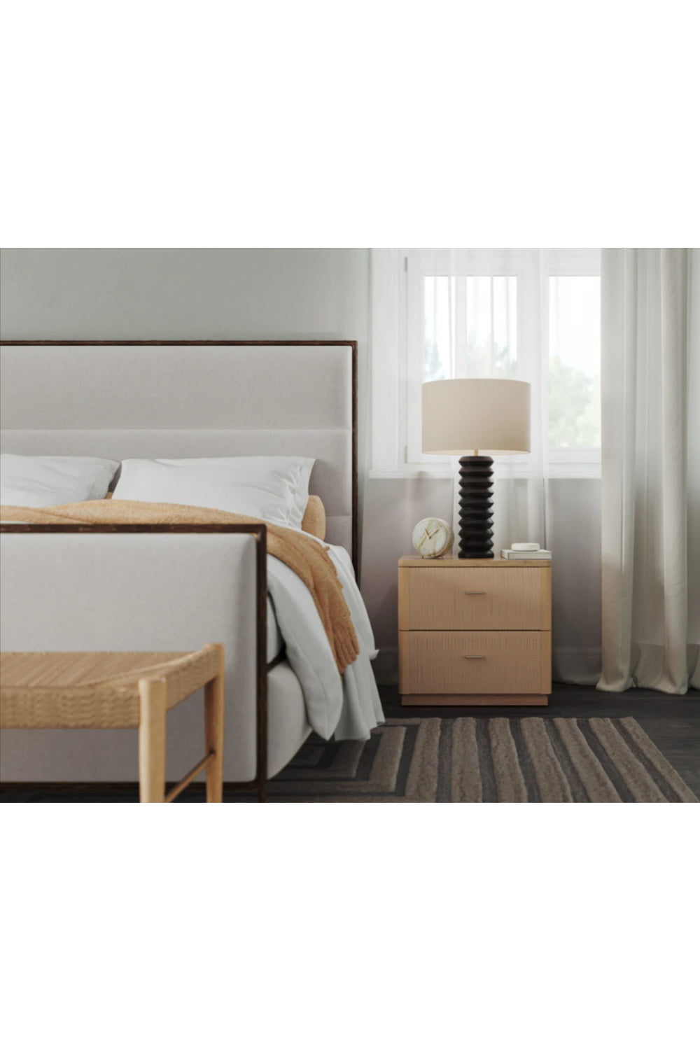 Rope Wrapped 2-Door Nightstand by Splendido Etienne, alternate view 9