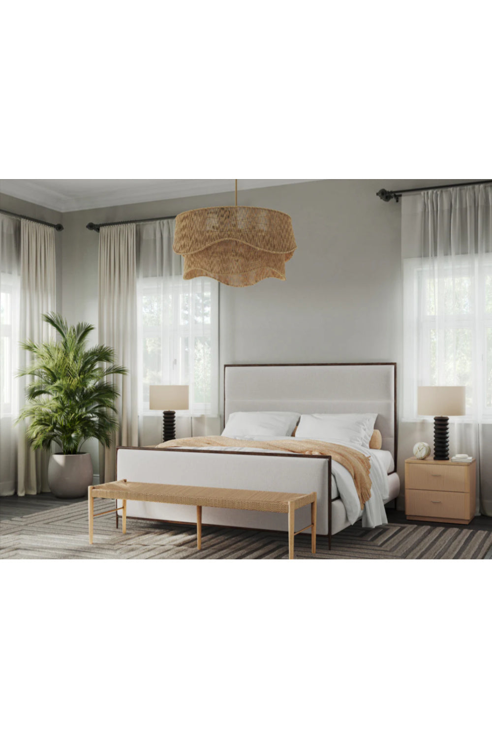 Rope Wrapped 2-Door Nightstand by Splendido Etienne, alternate view 10