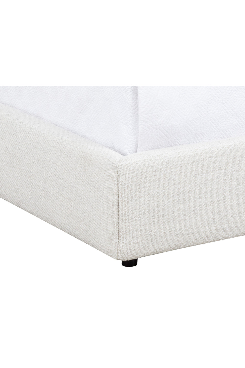 White Vertical-Tufted Queen Bed by Splendido Emmit, alternate view 4