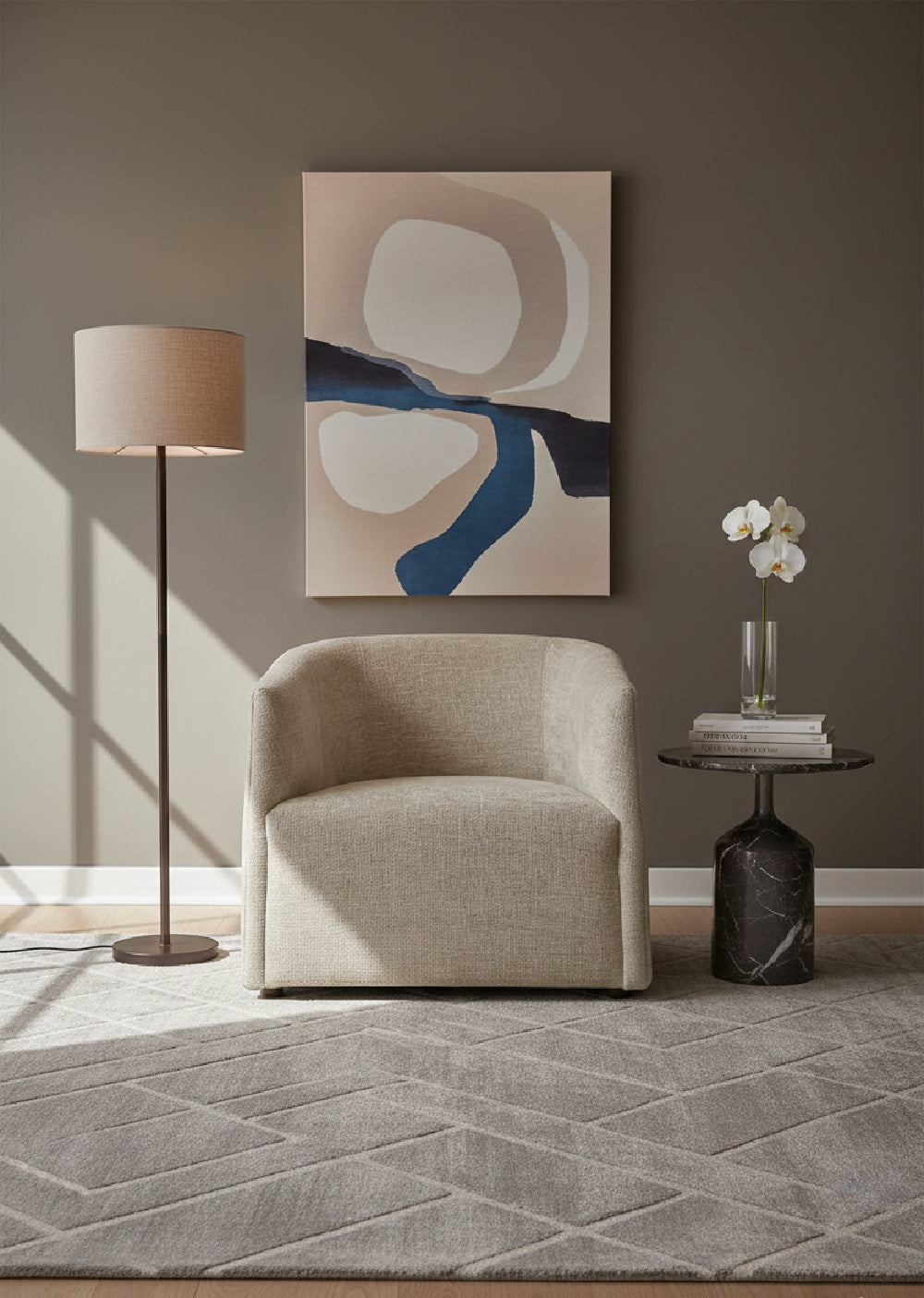 Curved Back Lounge Chair by Splendido Serenade Accent Chair, alternate view 2