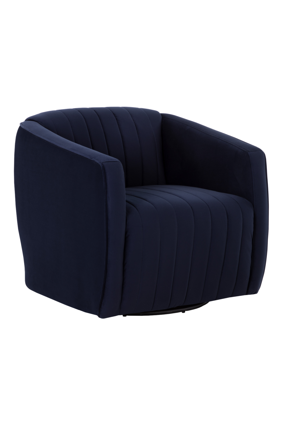 Channel Tufted Swivel Lounge Chair by Splendido Garrison Accent Chair