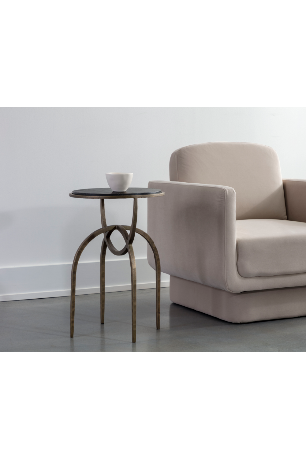 Marble Round End Table by Splendido Alicent Side Table, alternate view 24