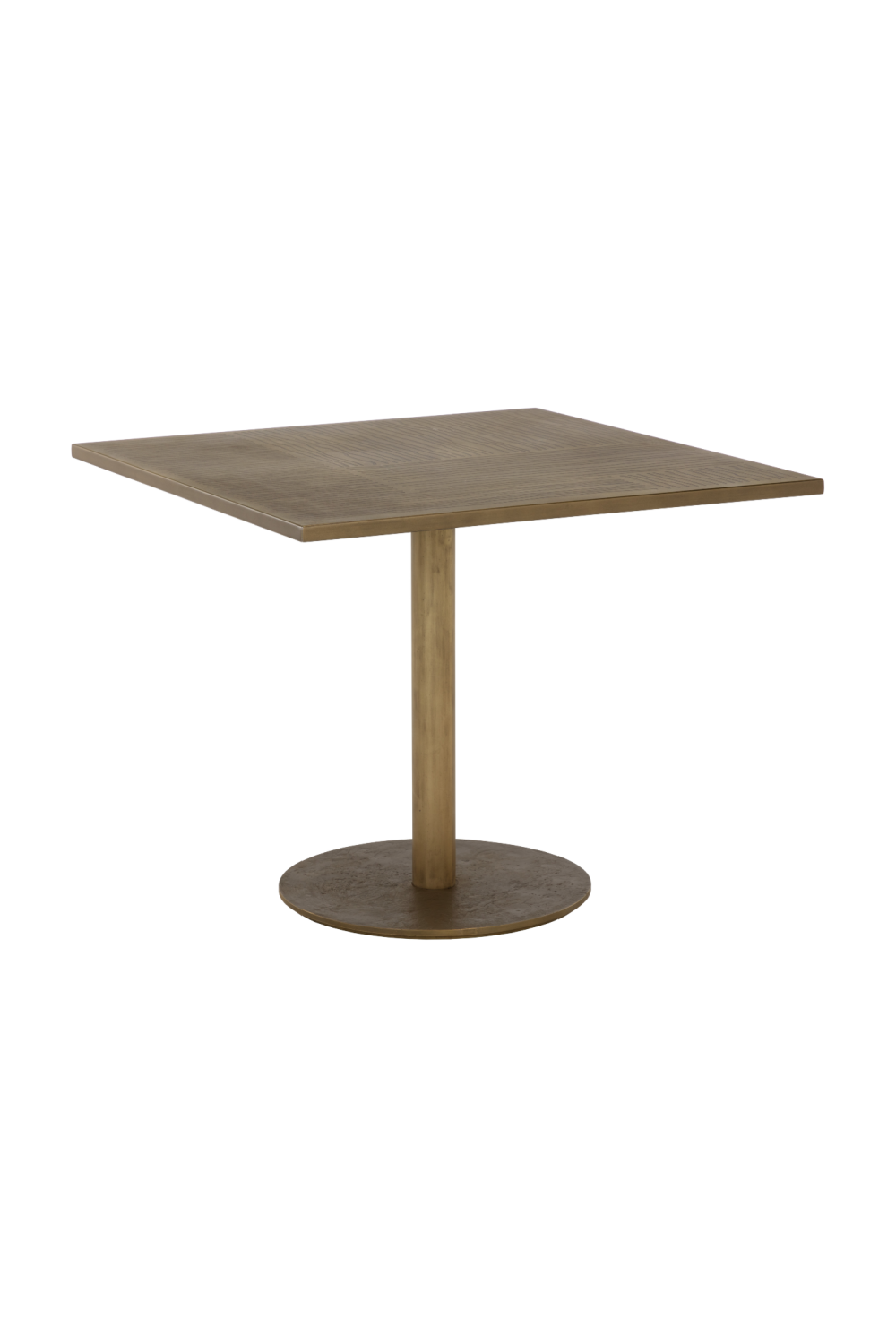 Antique Brass Square Bistro Table by Splendido Corina Dining Table, alternate view 3