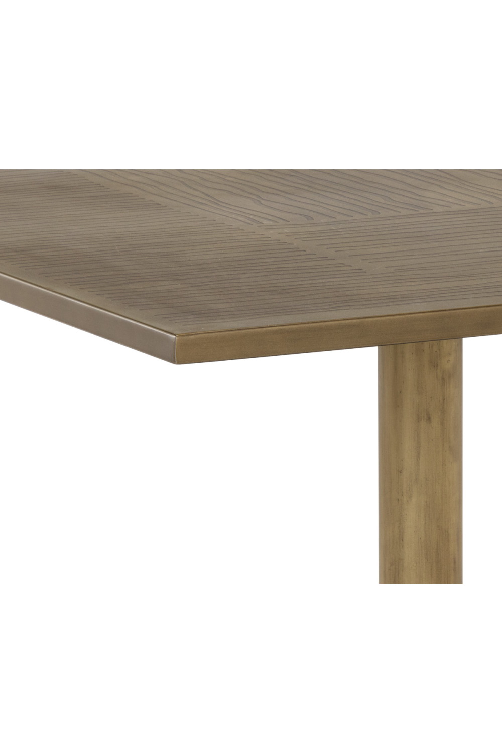 Antique Brass Square Bistro Table by Splendido Corina Dining Table, alternate view 5