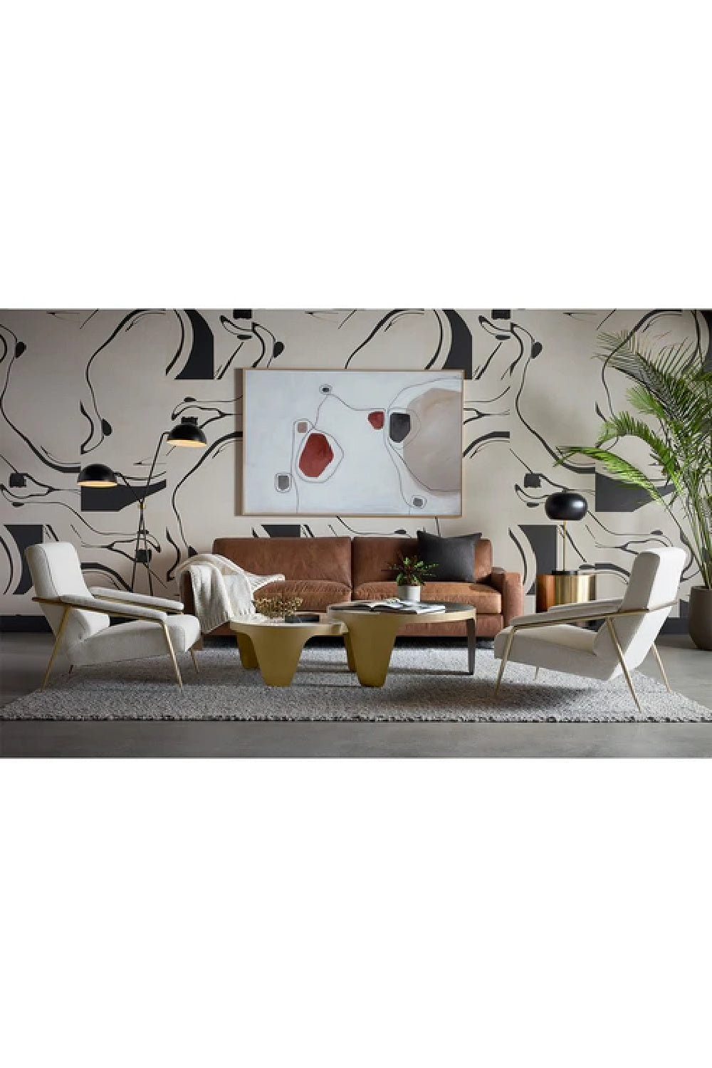 Gold Framed Nesting Coffee Tables (2) | Splendido Mysaria | Oroa.com