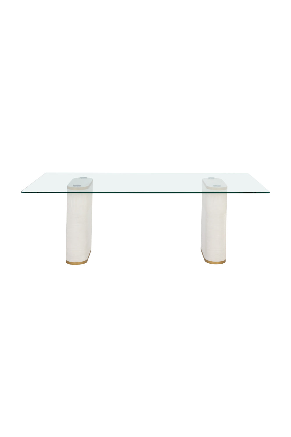 Clear Glass Indoor/Outdoor Dining Table by Splendido Aemond