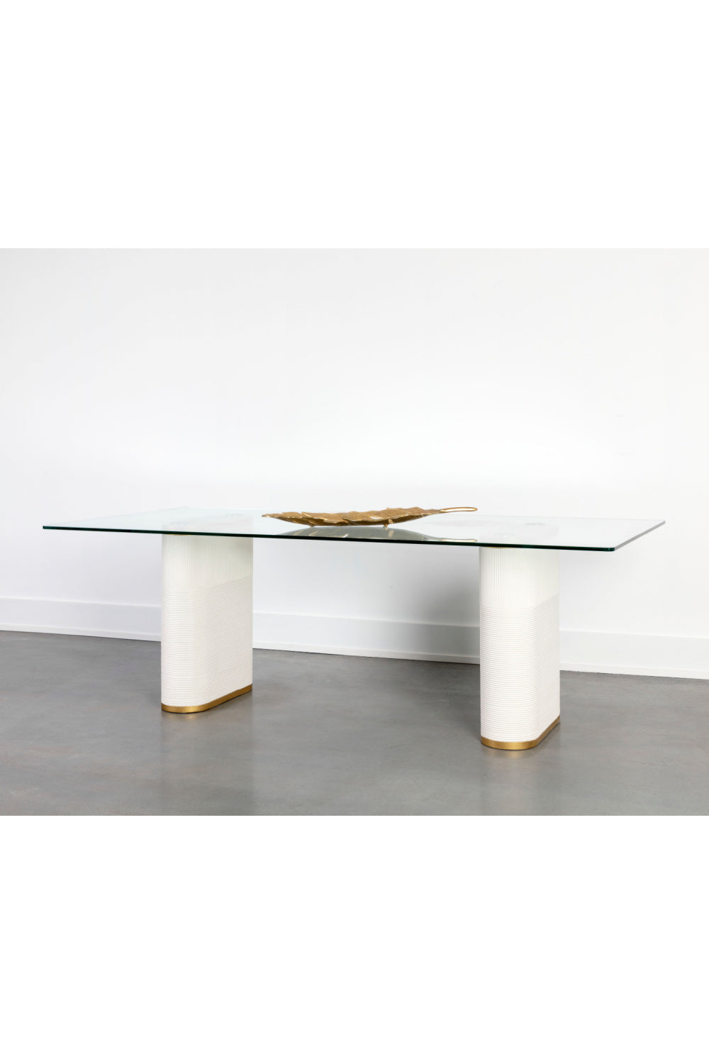 Clear Glass Indoor/Outdoor Dining Table by Splendido Aemond, alternate view 6