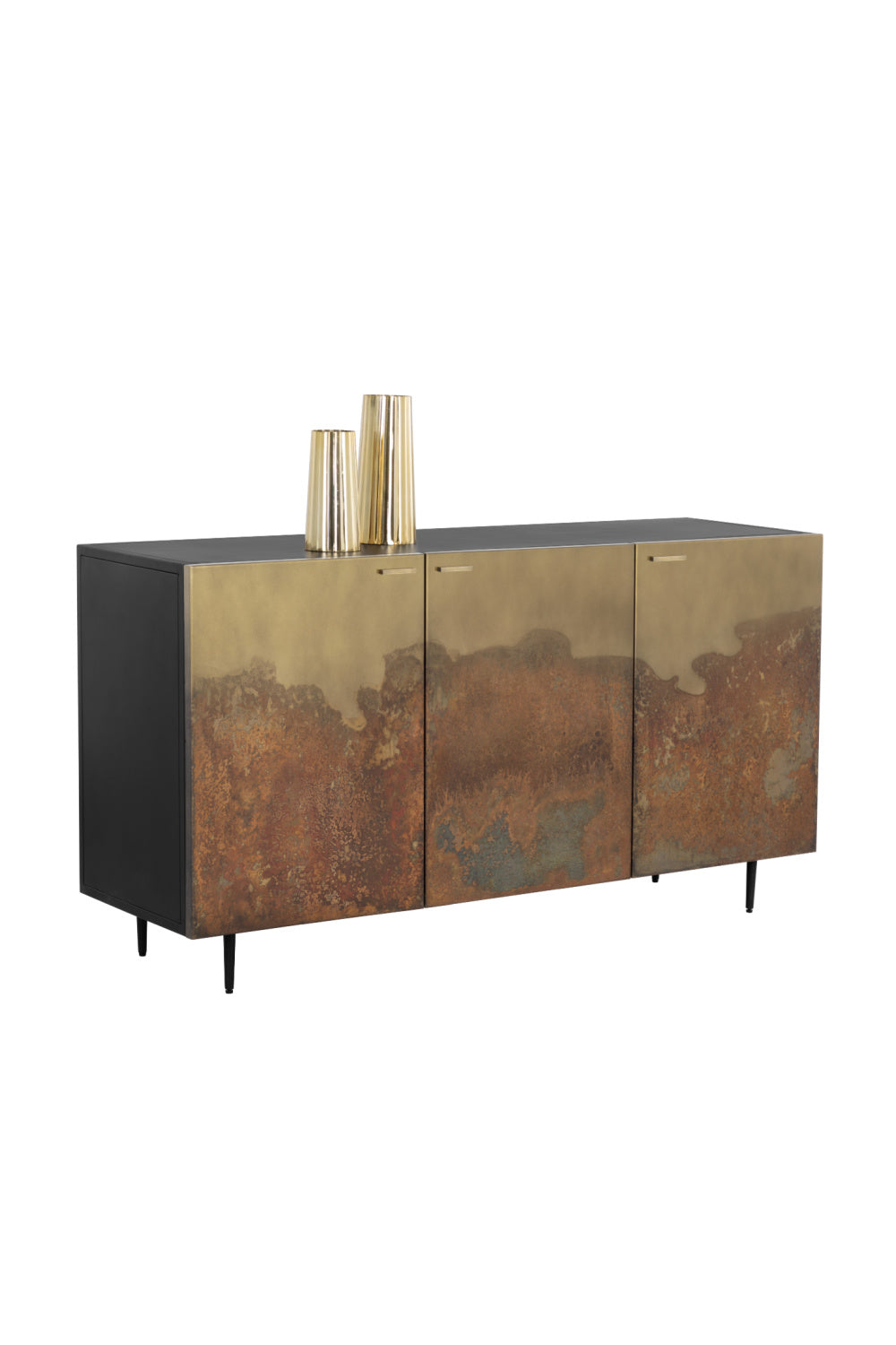 Ombre Antique Brass 3-Door Sideboard by Splendido Auburn, alternate view 4