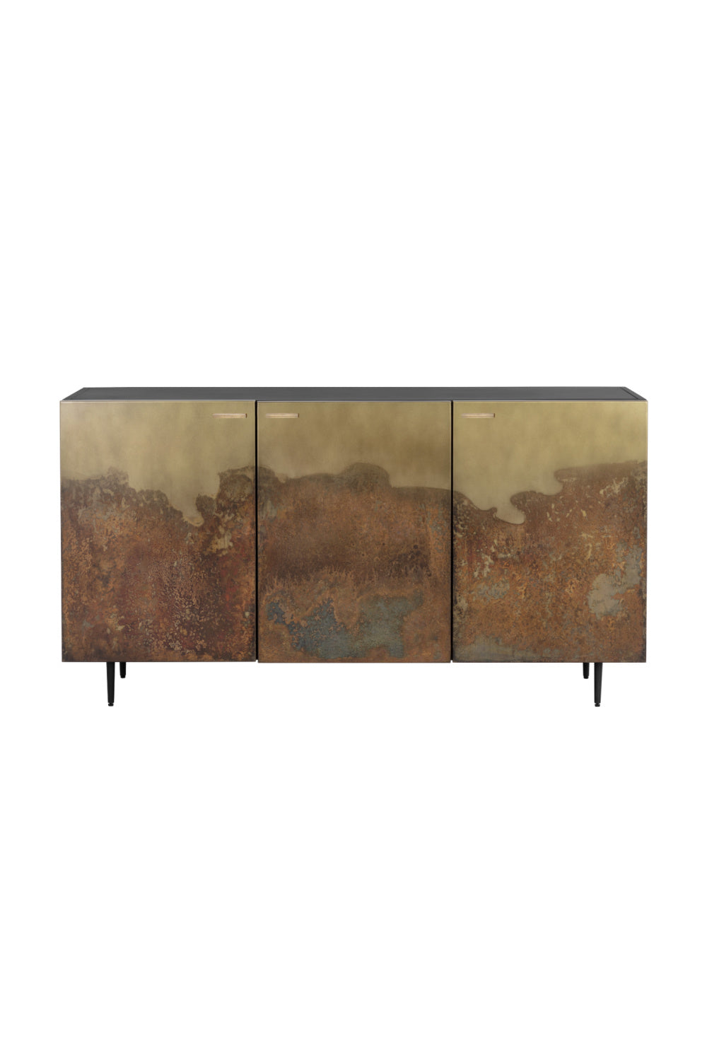 Ombre Antique Brass 3-Door Sideboard by Splendido Auburn, alternate view 3