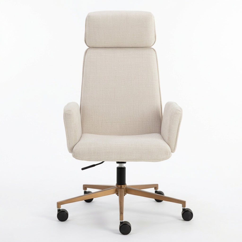 Curved Upholstered Office Chair by Splendido Kalev
