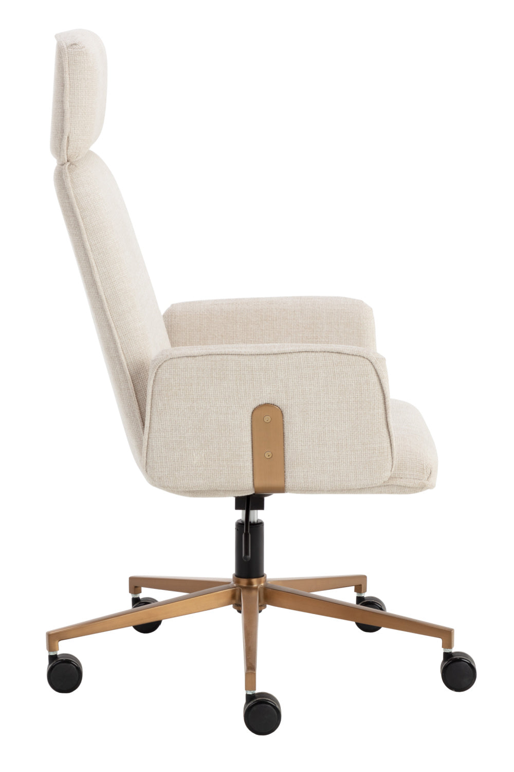 Curved Upholstered Office Chair by Splendido Kalev, alternate view 4