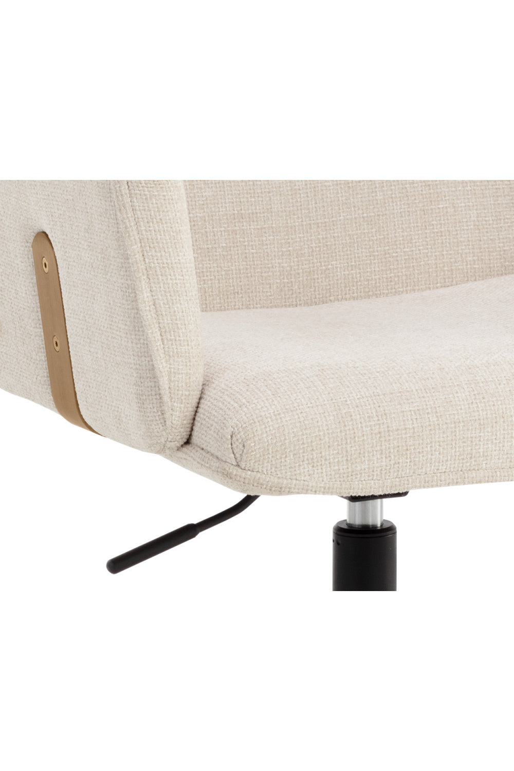 Curved Upholstered Office Chair by Splendido Kalev, alternate view 8