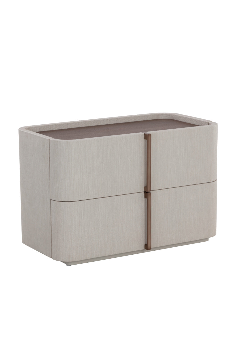 Leather-Look 2-Drawer Nightstand | Splendido Jamille | Oroa.com