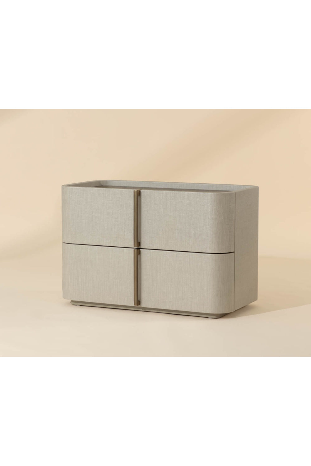Leather-Look 2-Drawer Nightstand | Splendido Jamille | Oroa.com