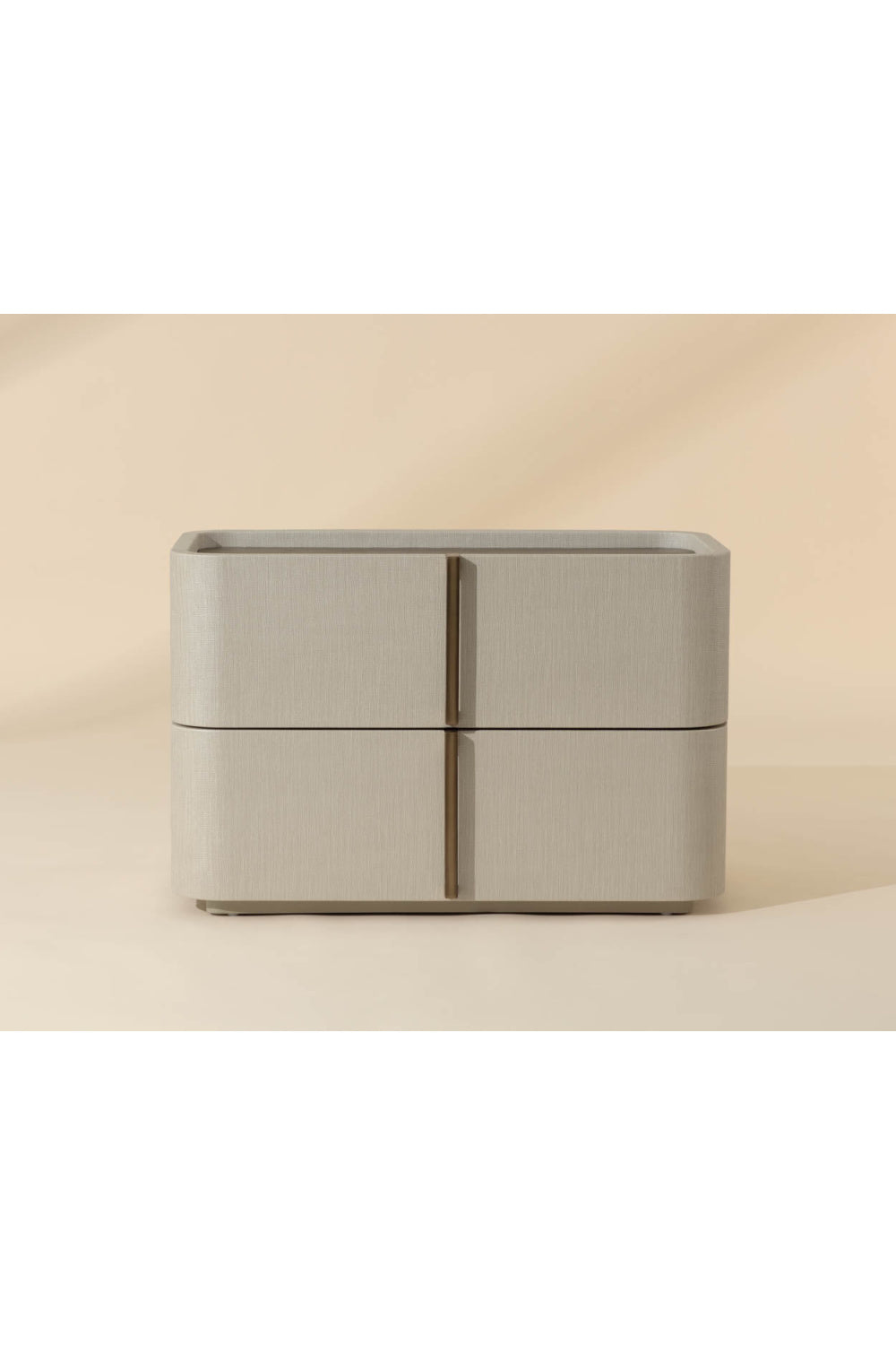 Leather-Look 2-Drawer Nightstand | Splendido Jamille | Oroa.com
