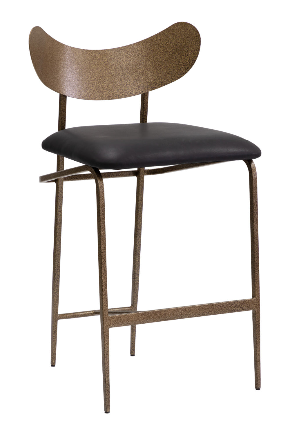 Modern European furniture - Antique Brass Back Counter Stool - www.oroa.com