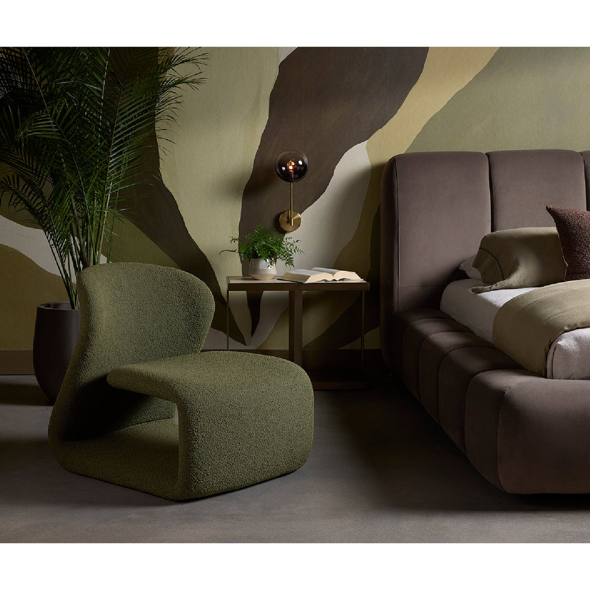 Modern European furniture - Gold Framed Marble Side Table - www.oroa.com | Oroa.com