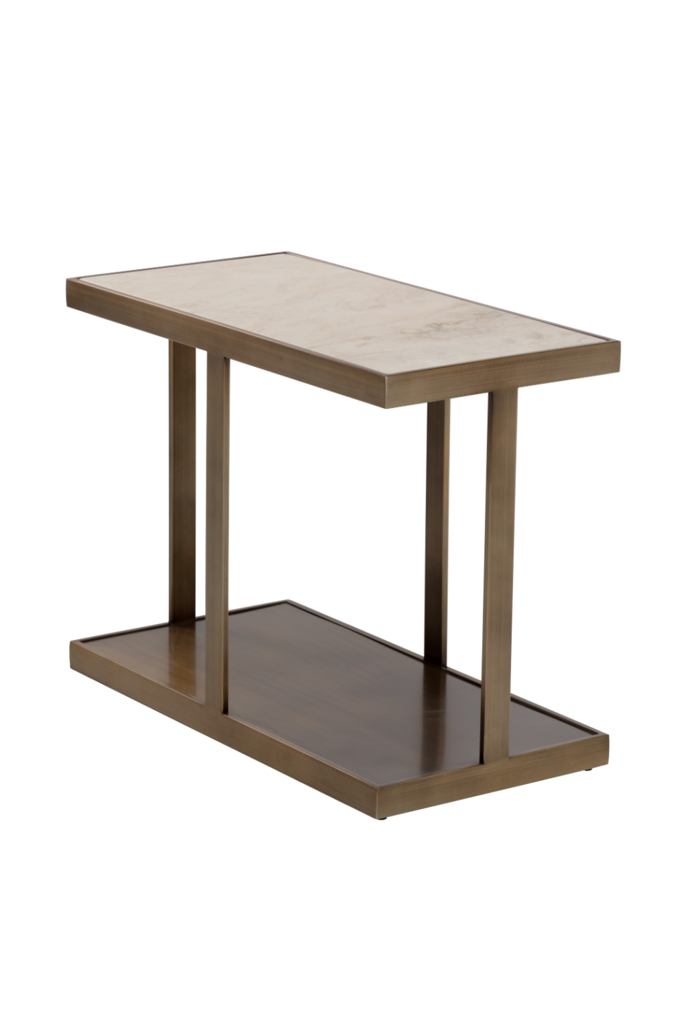Gold Framed Marble Side Table by Splendido Kamali, alternate view 3