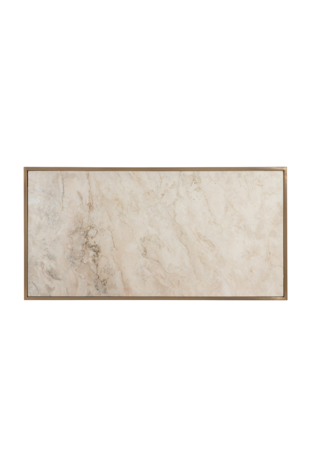 Gold Framed Marble Side Table by Splendido Kamali, alternate view 5