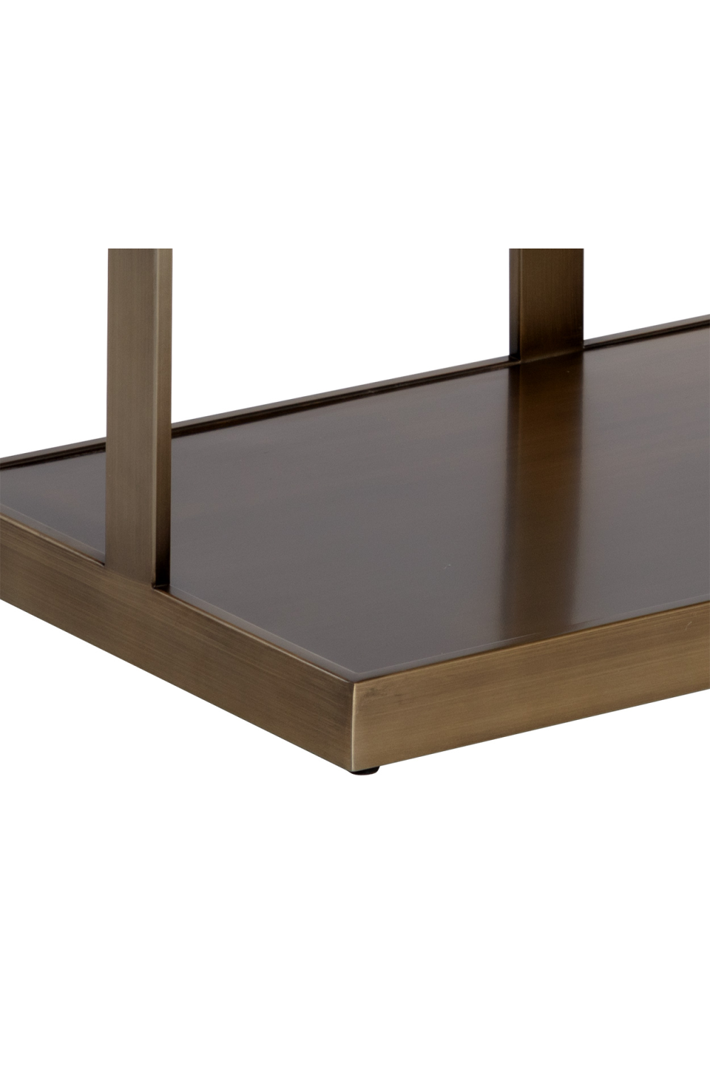 Gold Framed Marble Side Table by Splendido Kamali, alternate view 7