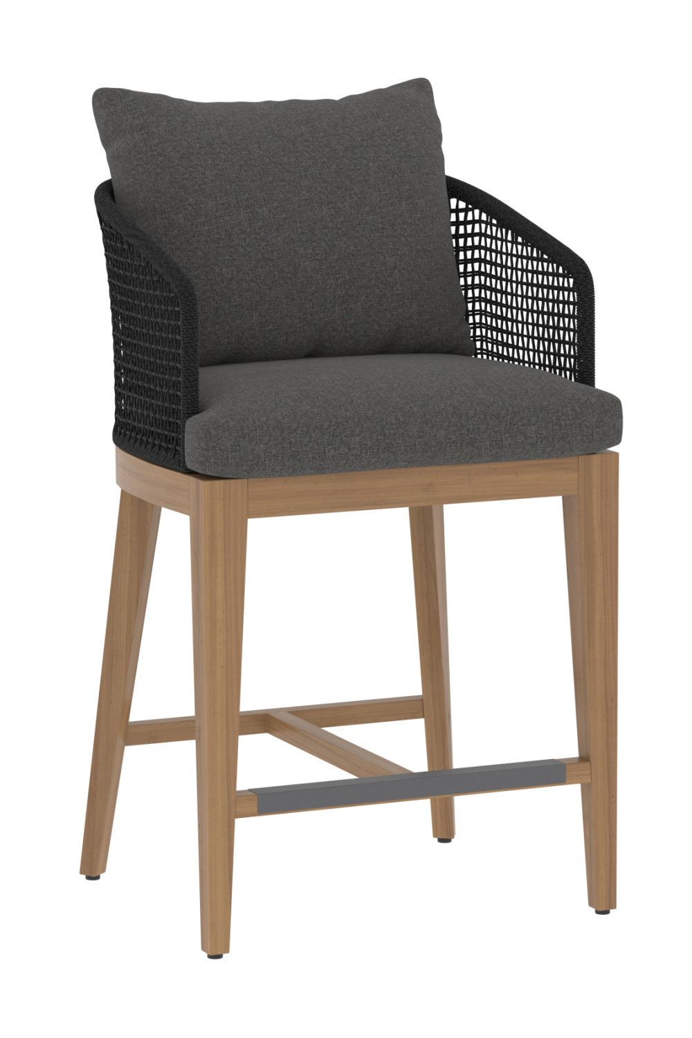 Gray Weave Indoor/Outdoor Counter Stool by Splendido Capri Outdoor Lounge Chair