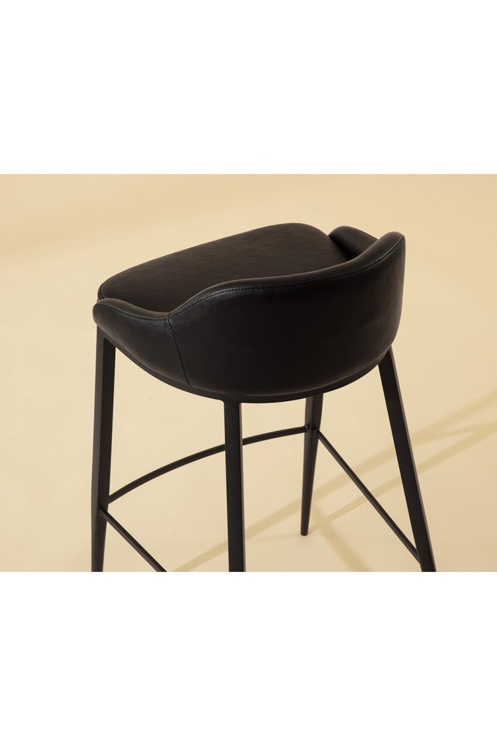 Low-Back Leather Look Bar Stool by Splendido Astra Barstool, alternate view 33