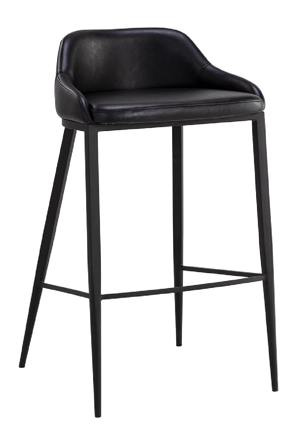 Low-Back Leather Look Bar Stool by Splendido Astra Barstool, alternate view 23