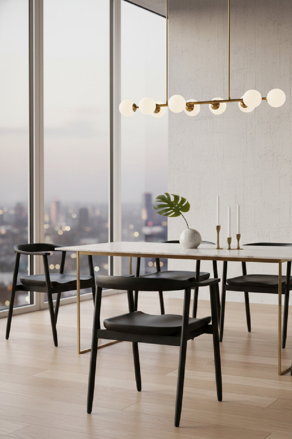 Black Acacia Wood Dining Armchair by Splendido Jeremy Dining Chair, alternate view 2