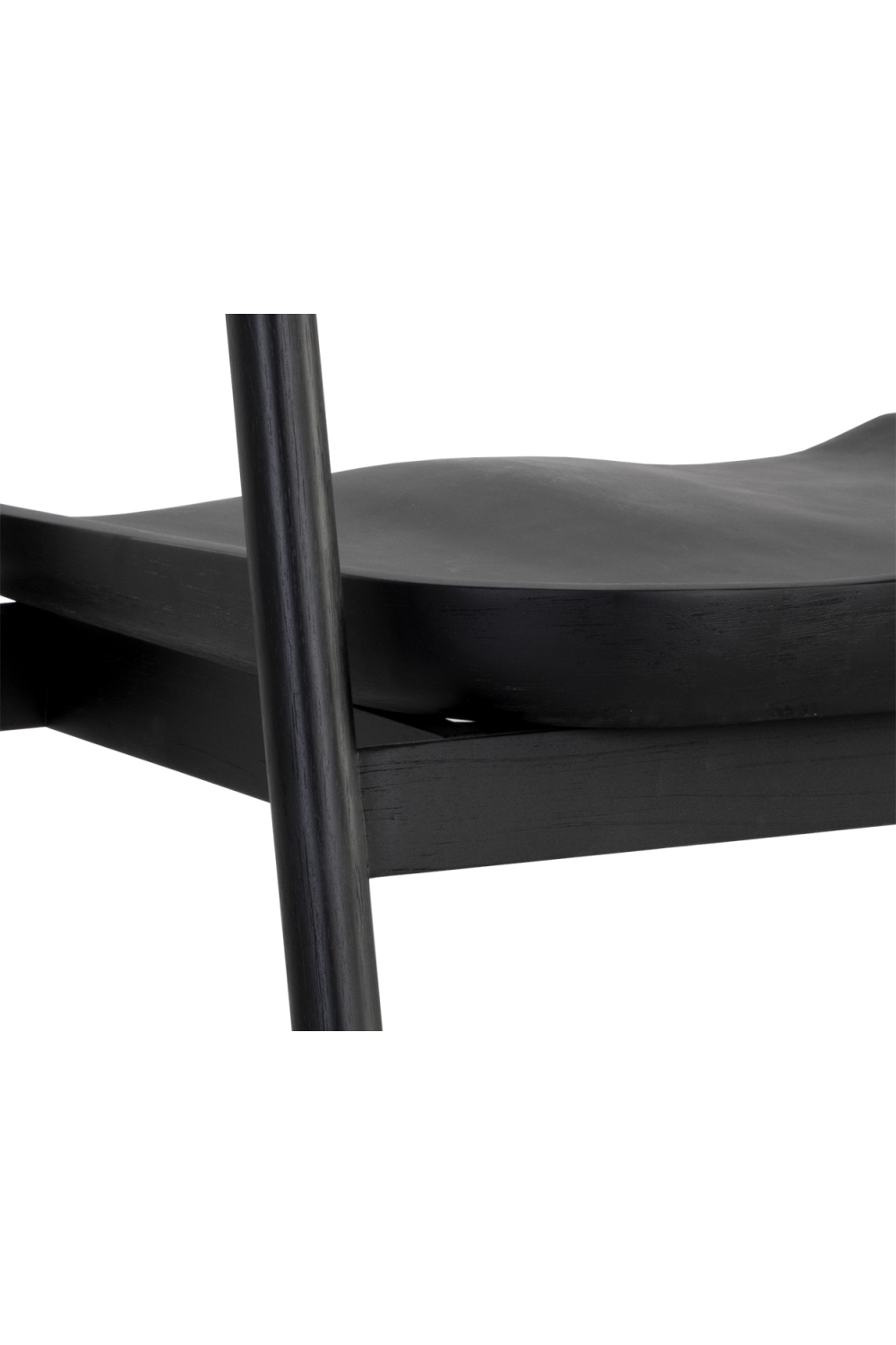 Black Acacia Wood Dining Armchair by Splendido Jeremy Dining Chair, alternate view 8