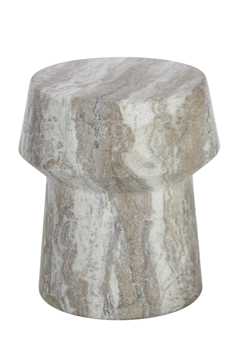 Marble Look Indoor/Outdoor End Table by Splendido Brie Side Table
