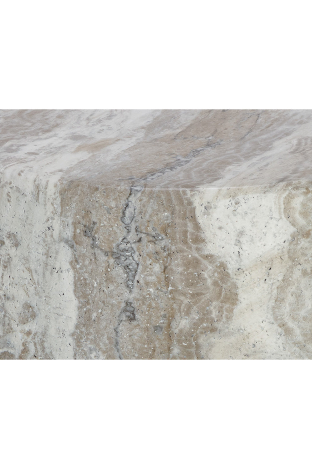 Marble Look Indoor/Outdoor End Table by Splendido Brie Side Table, alternate view 4