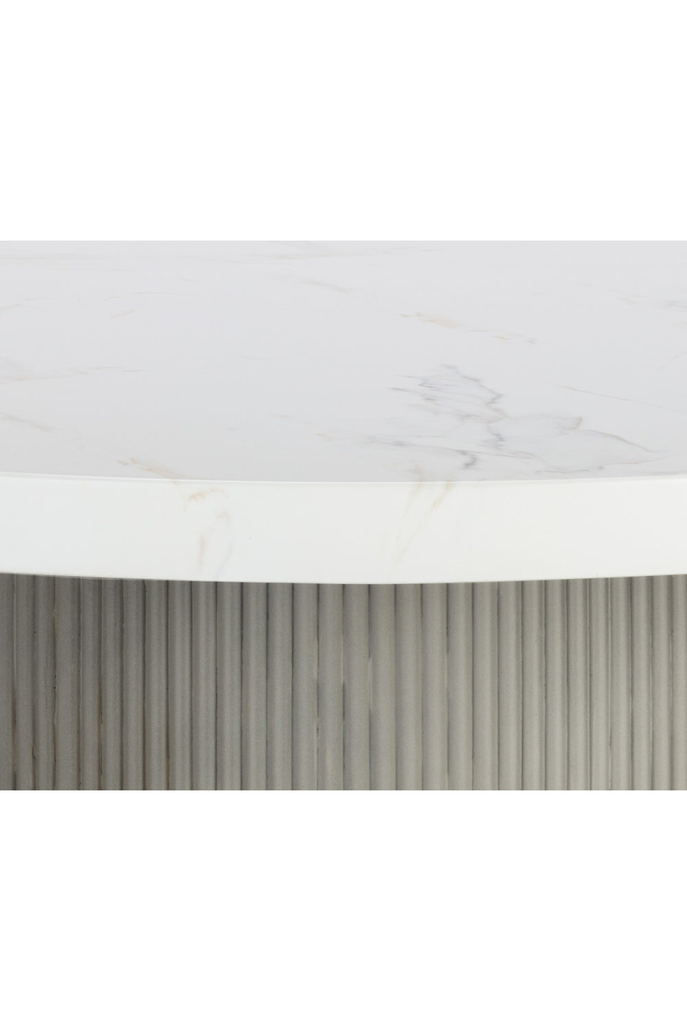 Round Marble-Look Indoor/Outdoor Dining Table | Splendido Nicolette | Oroa.com