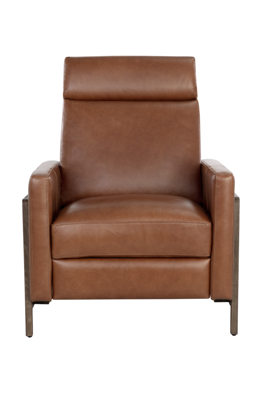 Brown Leather Recliner Chair by Splendido Brandon Accent Chair, alternate view 3