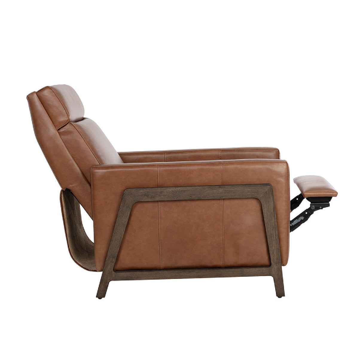 Brown Leather Recliner Chair by Splendido Brandon Accent Chair, alternate view 14