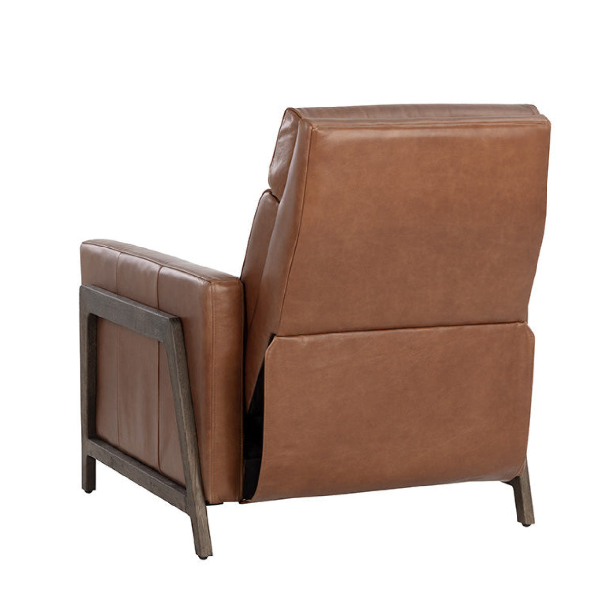 Brown Leather Recliner Chair by Splendido Brandon Accent Chair, alternate view 15