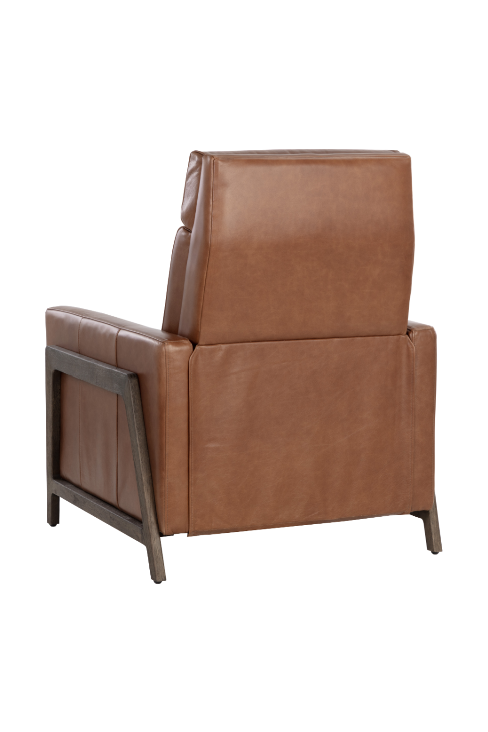 Brown Leather Recliner Chair by Splendido Brandon Accent Chair, alternate view 4