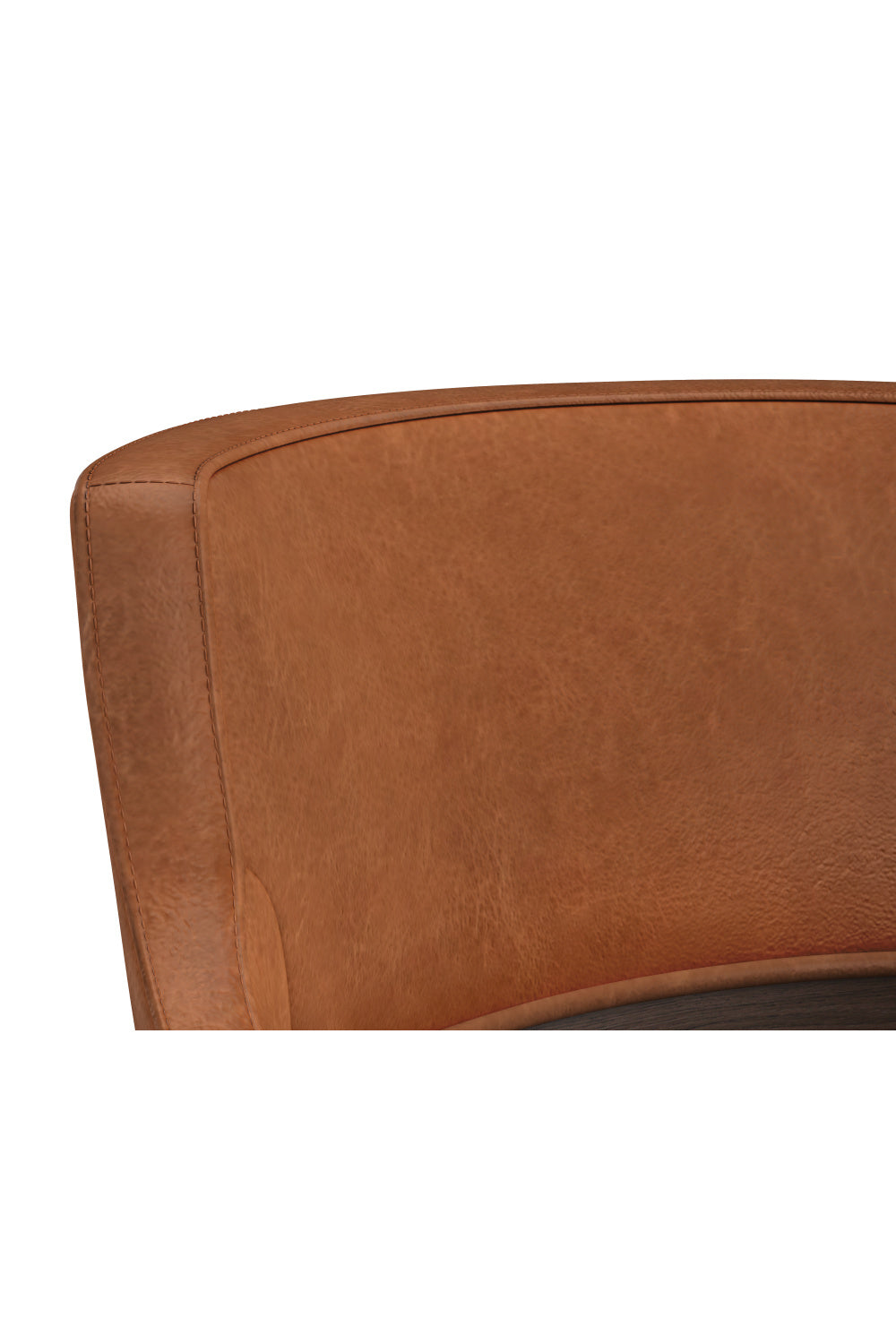 Oak Wood Frame Leather Barstool by Splendido Brylea, alternate view 7