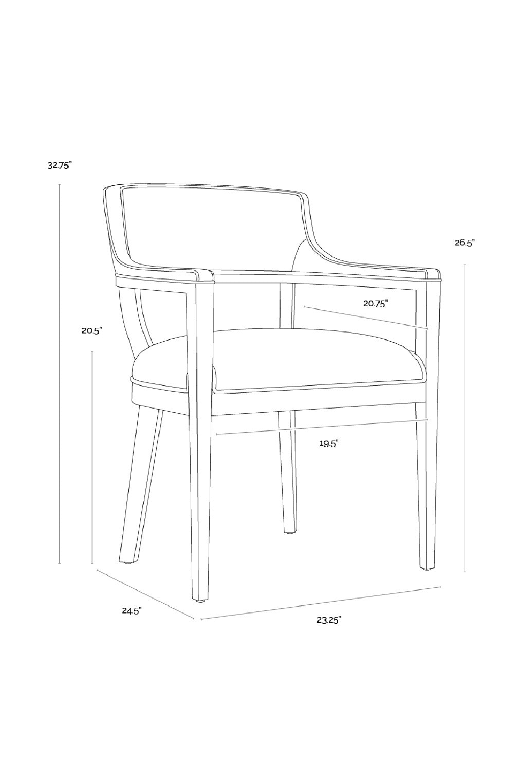 Oak Framed Leather Dining Chair by Splendido Brylea, alternate view 11