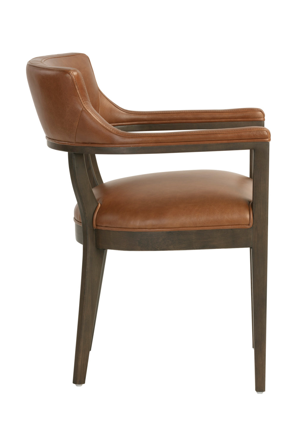 Oak Framed Leather Dining Chair by Splendido Brylea, alternate view 4
