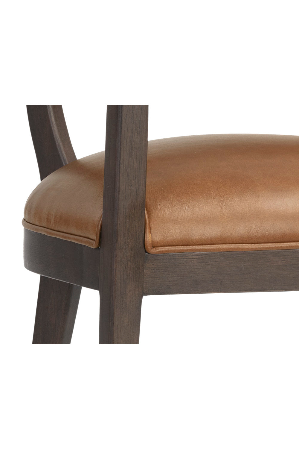 Oak Framed Leather Dining Chair by Splendido Brylea, alternate view 8
