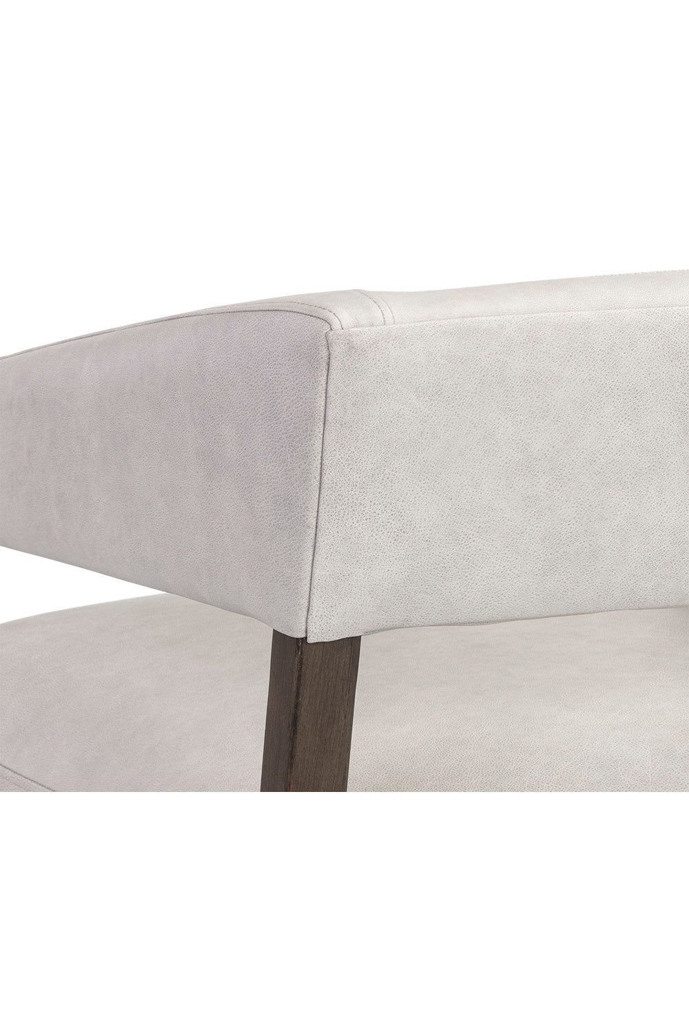 Brown Oak Leather Lounge Chair by Splendido Carlyle Accent Chair, alternate view 7