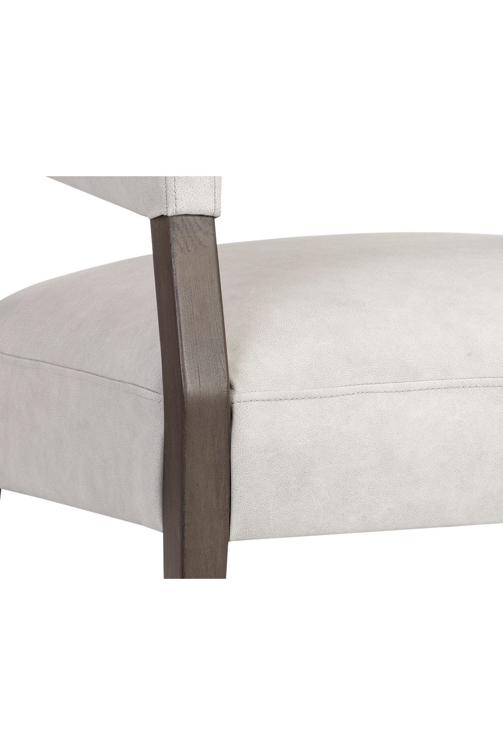 Brown Oak Leather Lounge Chair by Splendido Carlyle Accent Chair, alternate view 9