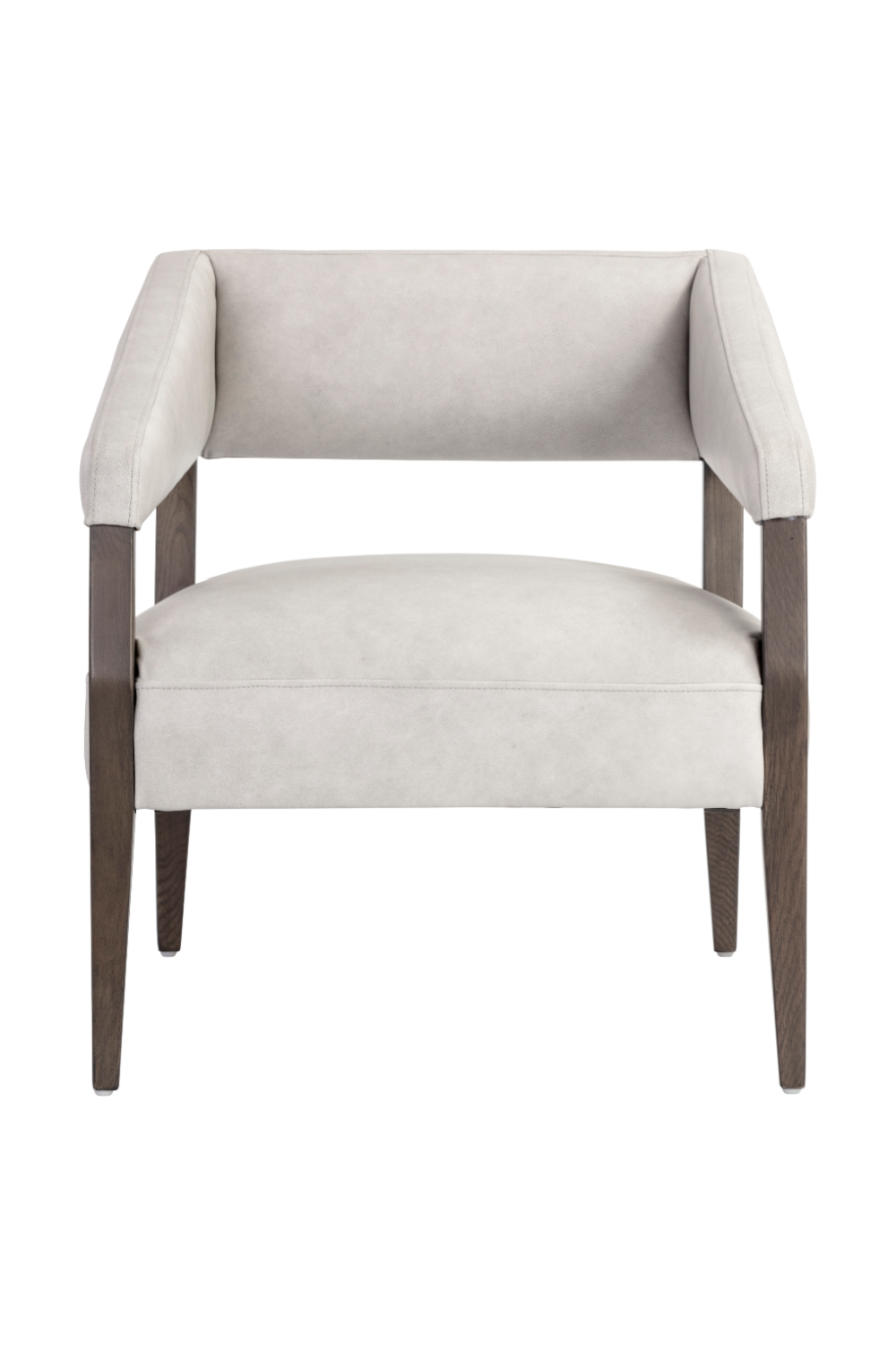 Brown Oak Leather Lounge Chair by Splendido Carlyle Accent Chair, alternate view 3