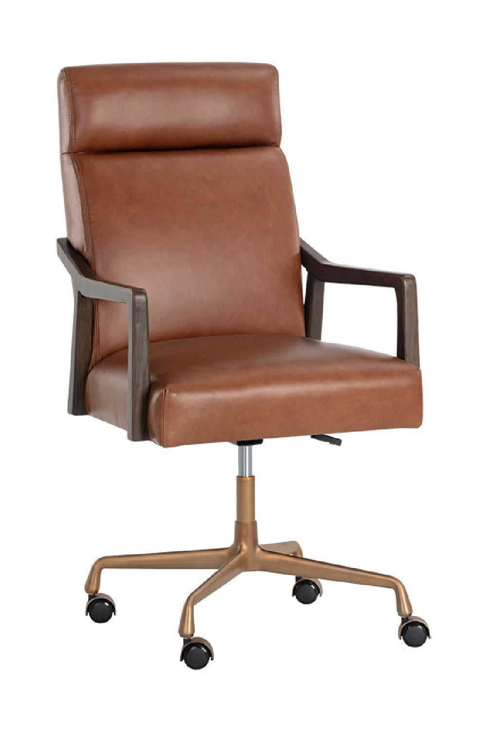High-Back Leather Office Chair by Splendido Collin, alternate view 3
