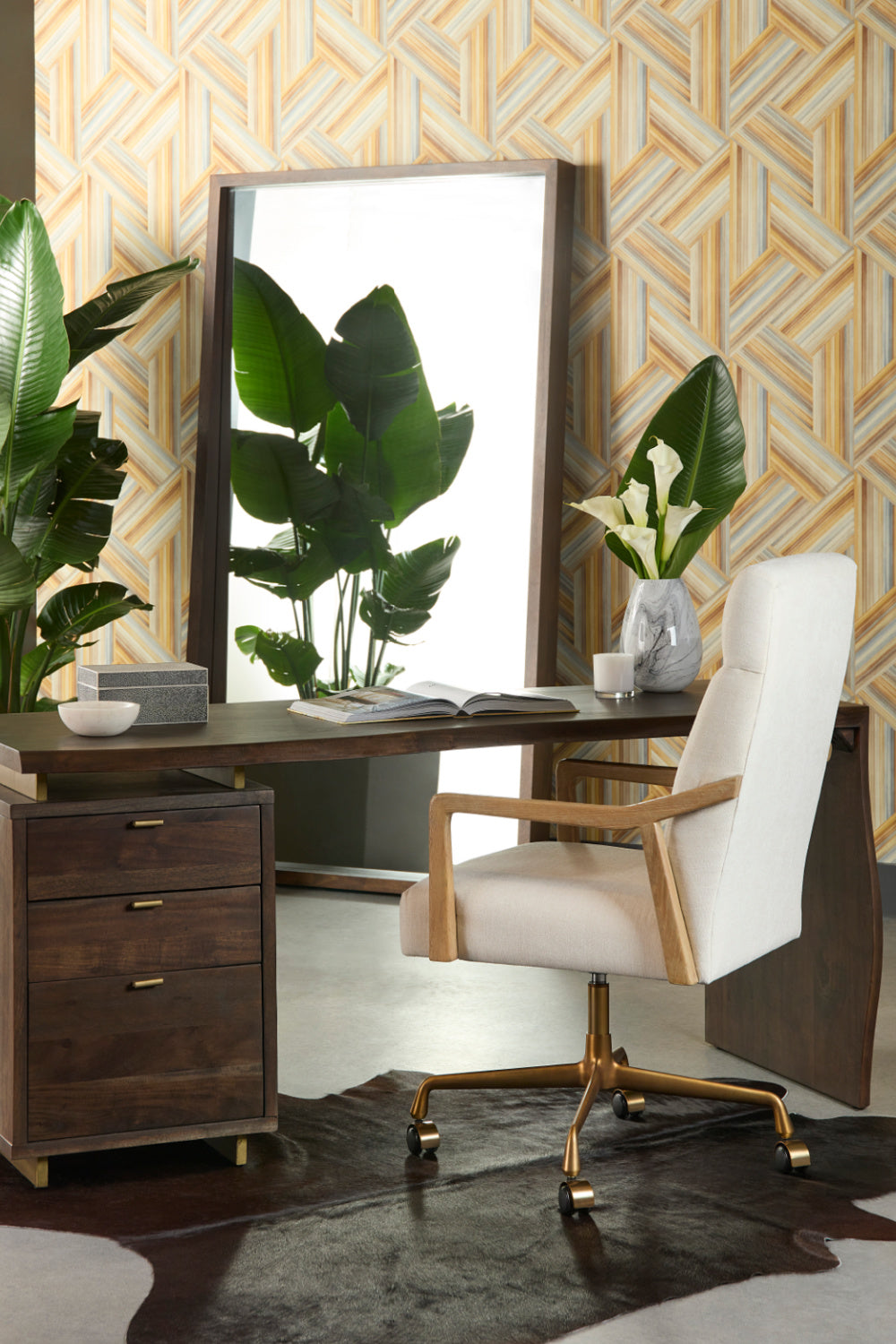 High-Back Ivory Office Chair by Splendido Collin, alternate view 2