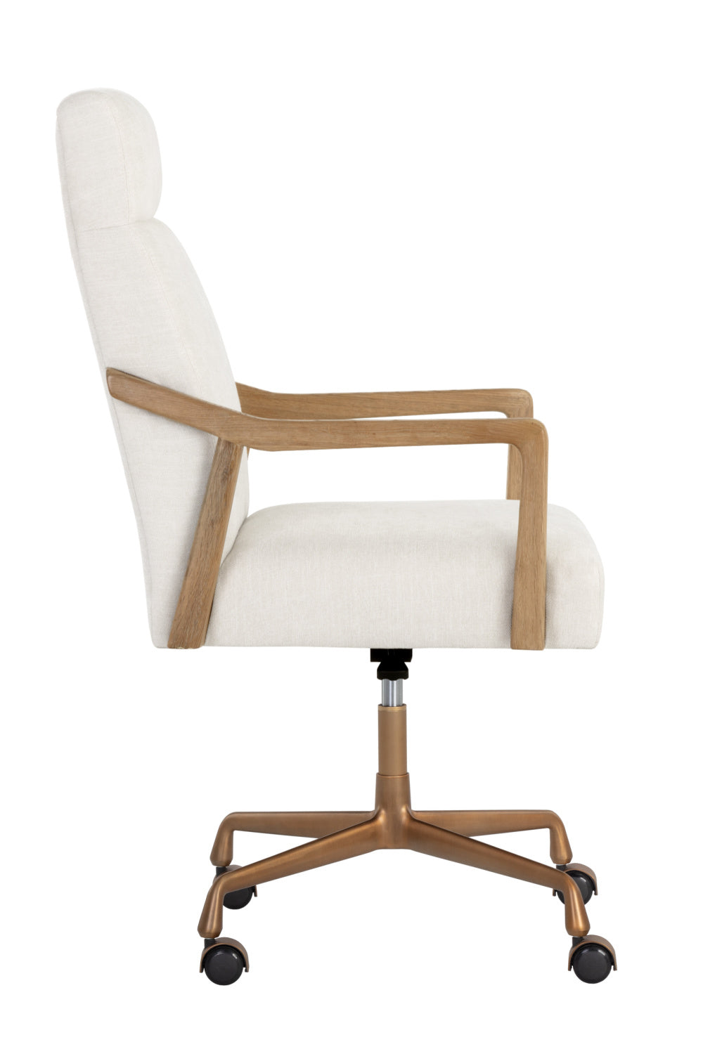 High-Back Ivory Office Chair by Splendido Collin, alternate view 4