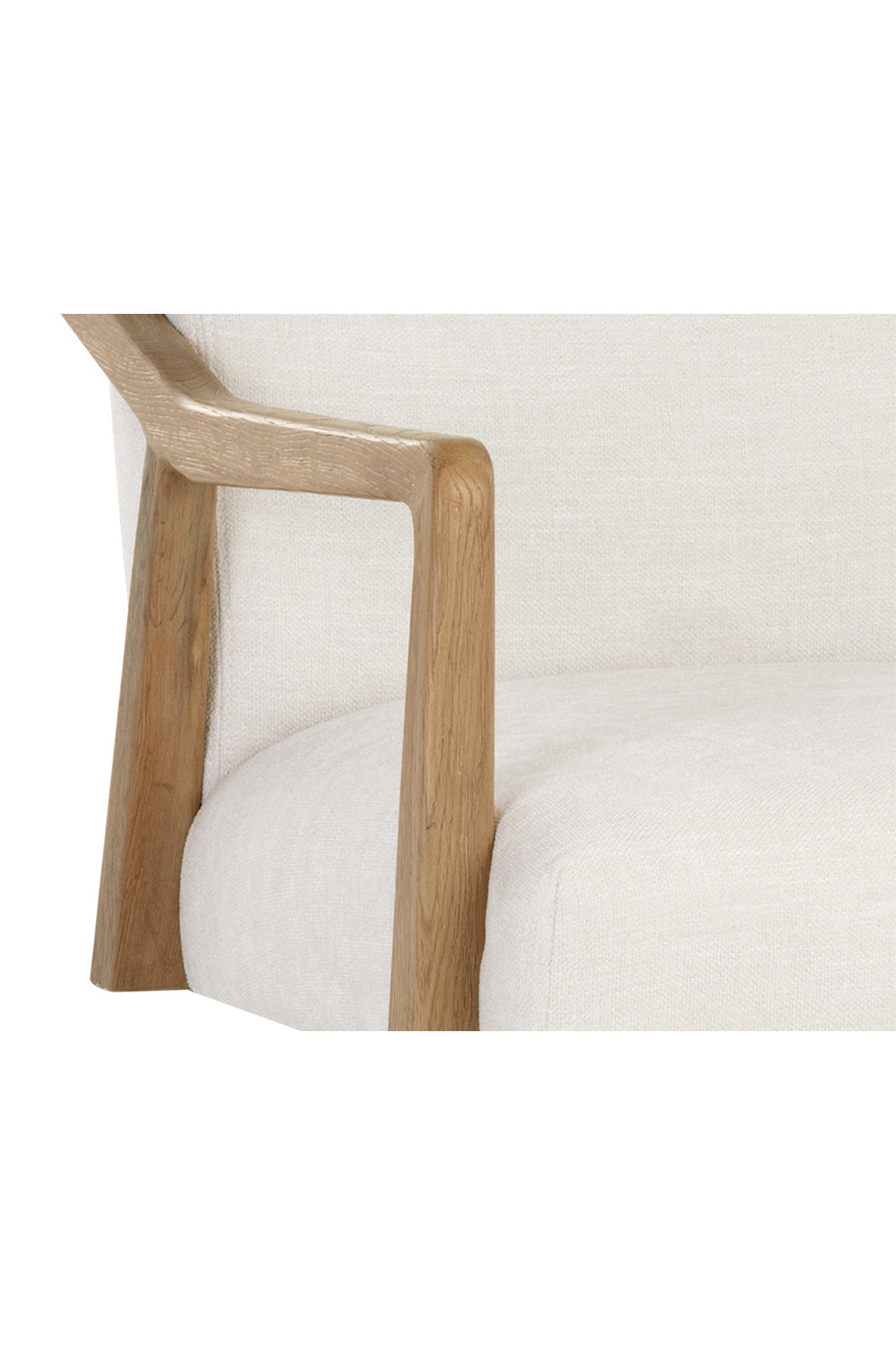 High-Back Ivory Office Chair by Splendido Collin, alternate view 7