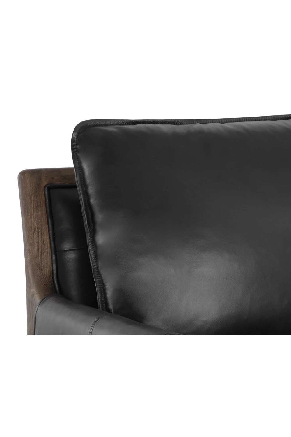 Vintage Style Leather Lounge Chair by Splendido Mauti Accent Chair, alternate view 15