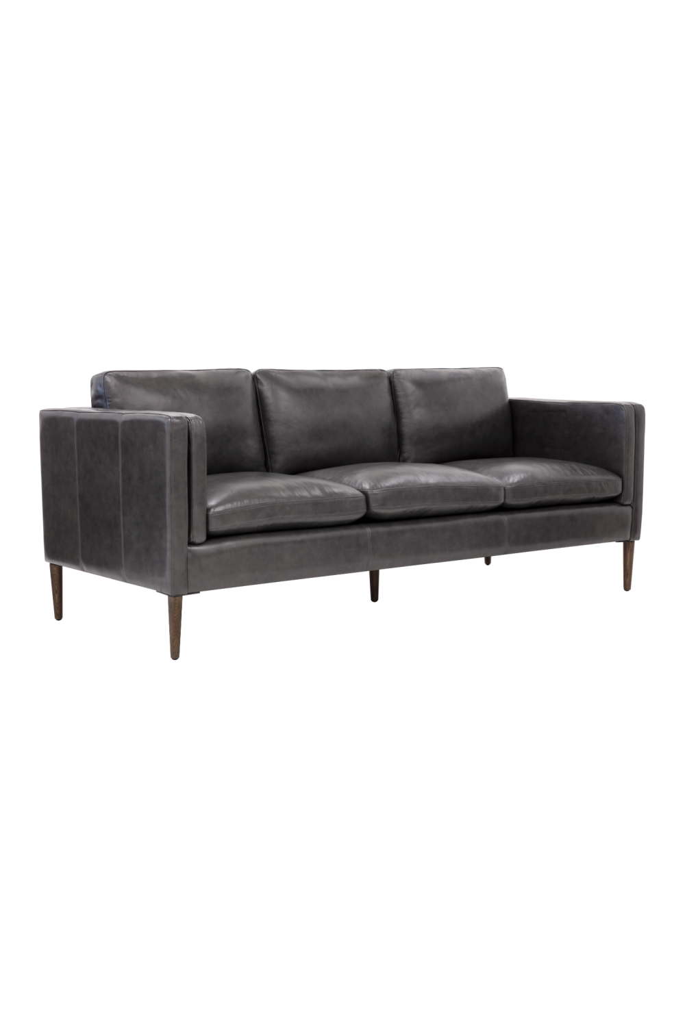 Black Leather Sofa by Splendido Richmond