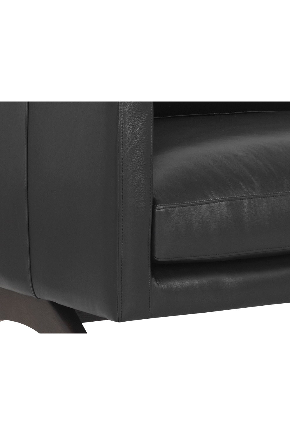 Retro-Inspired Leather Sofa by Splendido Rogers, alternate view 5